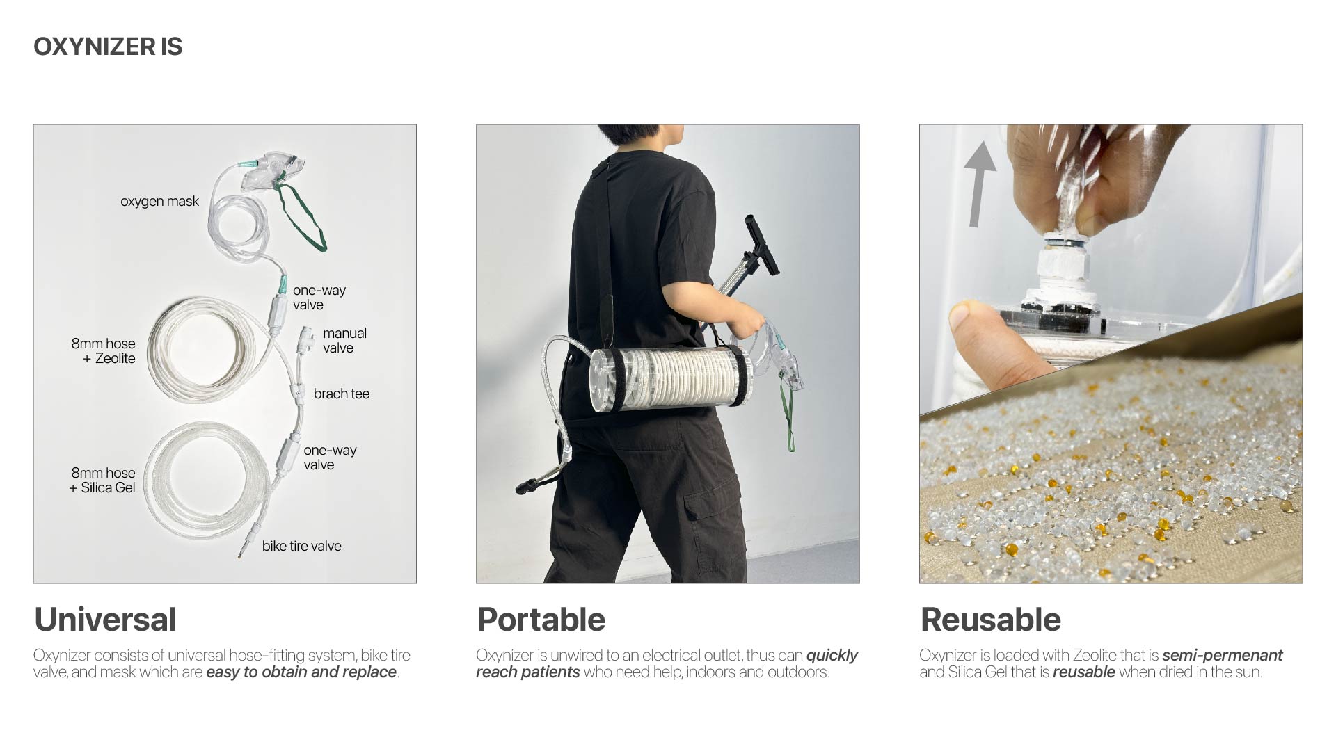 Oxynizer_Sustainable Non-electric Oxygen generator | 戴森设计大奖